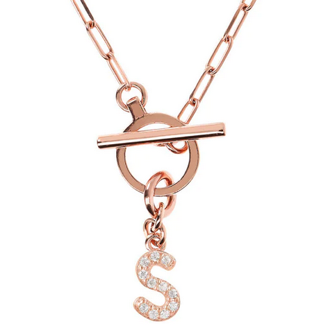 Bronzallure WSBZ01934 Letter Necklaces