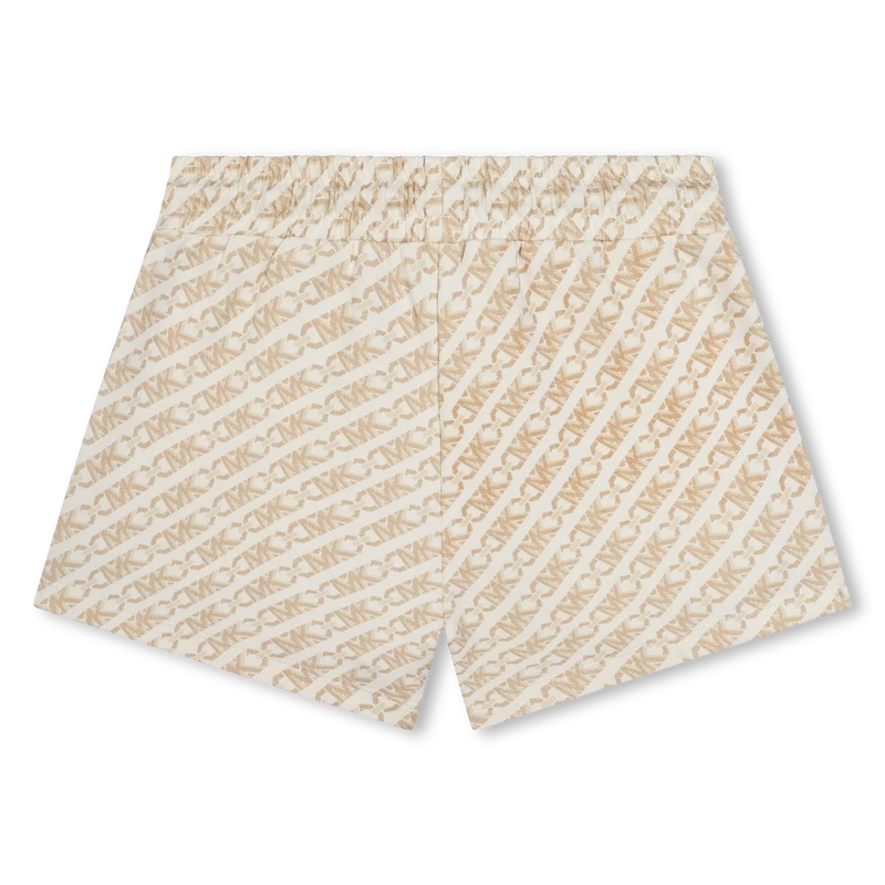 Michael Kors R30055 Girl's Mini Me Allover Logo Shorts