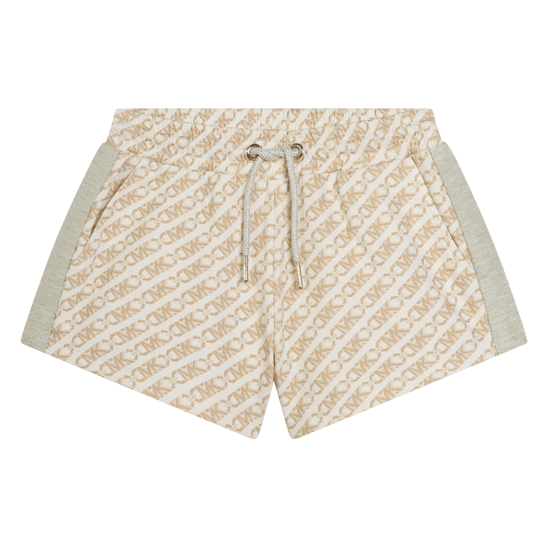 Michael Kors R30055 Girl's Mini Me Allover Logo Shorts/