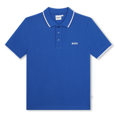 Hugo Boss J50704/872 Boy's Short Sleeve Basic Polo Shirt – Electric Blue