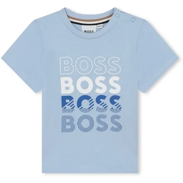 Hugo Boss J50617/783 Boy's SS Logo T-Shirt/ PALE BLUE, Size: 2