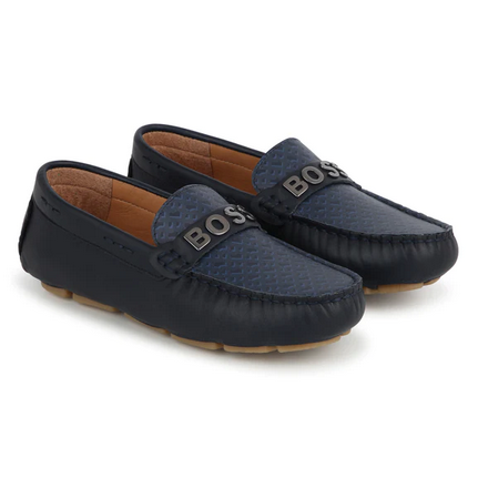 Hugo Boss J50852 Boy's Moccasin Shoes