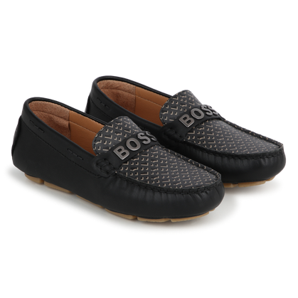 Hugo Boss J50852 Boy's Moccasin Shoes