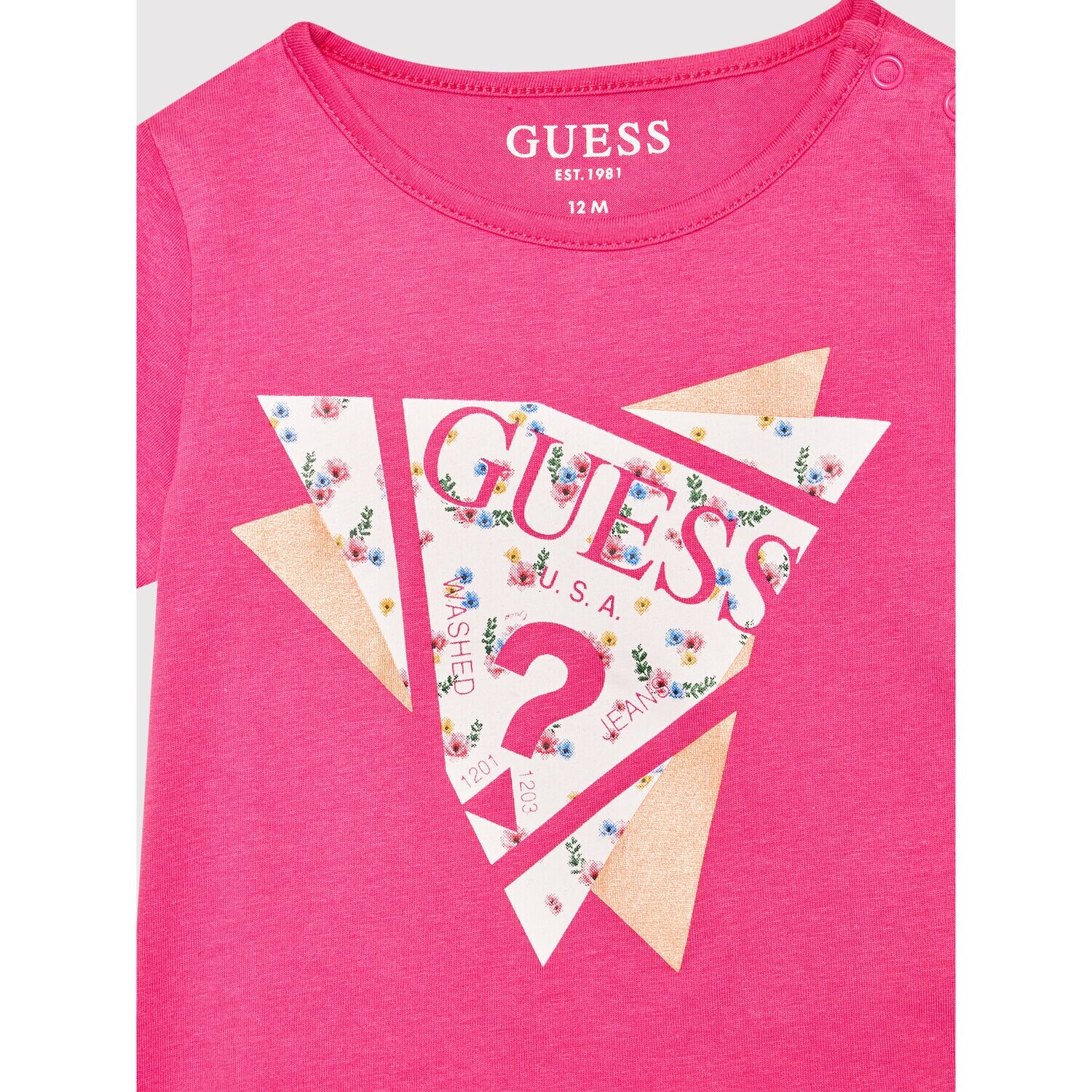 Guess K2RI02K6YW1 Girl’s Short Sleeve T-Shirt – Pink Trip