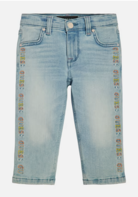 Guess K3GA05D4OQ0 Girl's Straight Fit Jeans w/ Embossing