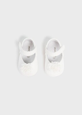 Mayoral 9740 Baby Girl's Floral Mary Jane Shoes w/ Velcro