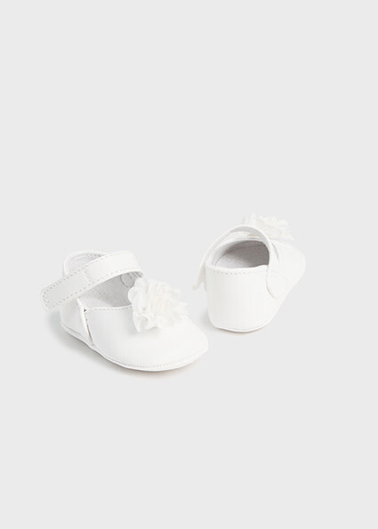 Mayoral 9740 Baby Girl's Floral Mary Jane Shoes w/ Velcro