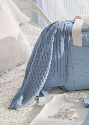 Mayoral 9392 Baby Boy's OS Knit Bunny Blanket – Niagara