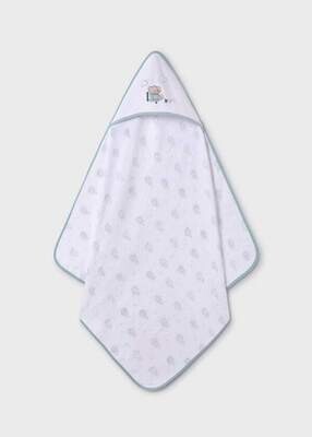 Mayoral 9460 Baby Boy's OS Hooded Balloon Bath Towel/ JADE
