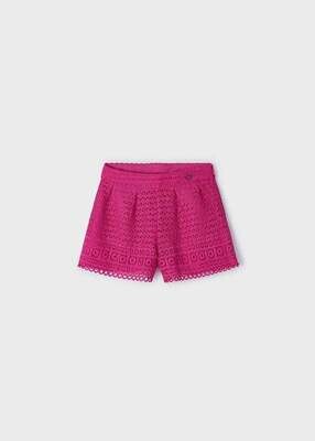 Mayoral 3908 Girl's Guipure Lace Shorts