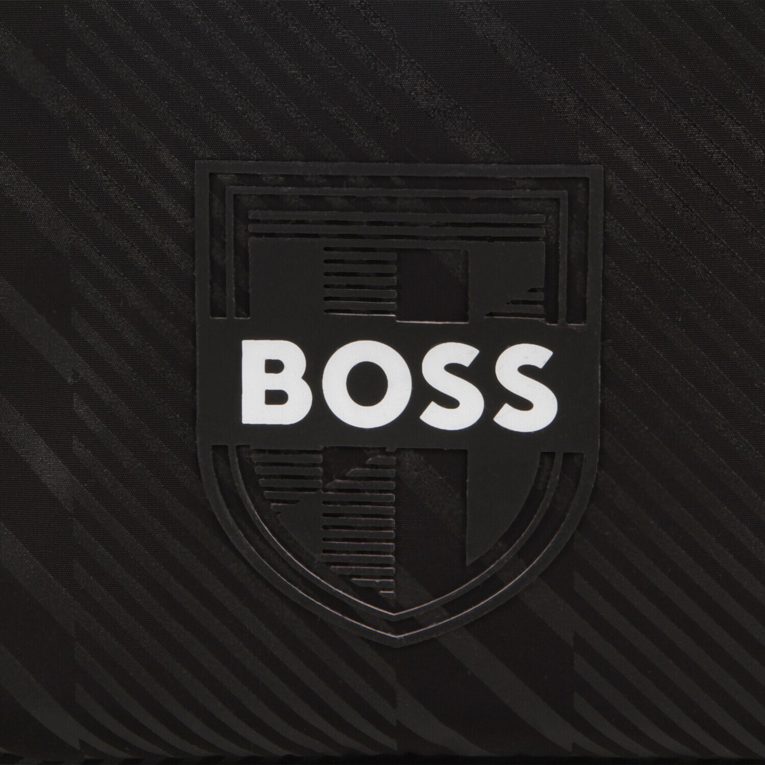 Hugo Boss J50968/09B Men's OS Crest Logo Satchel Bag – Black