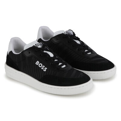 Hugo Boss J50858/09B Boy's Trainer Shoes – Black