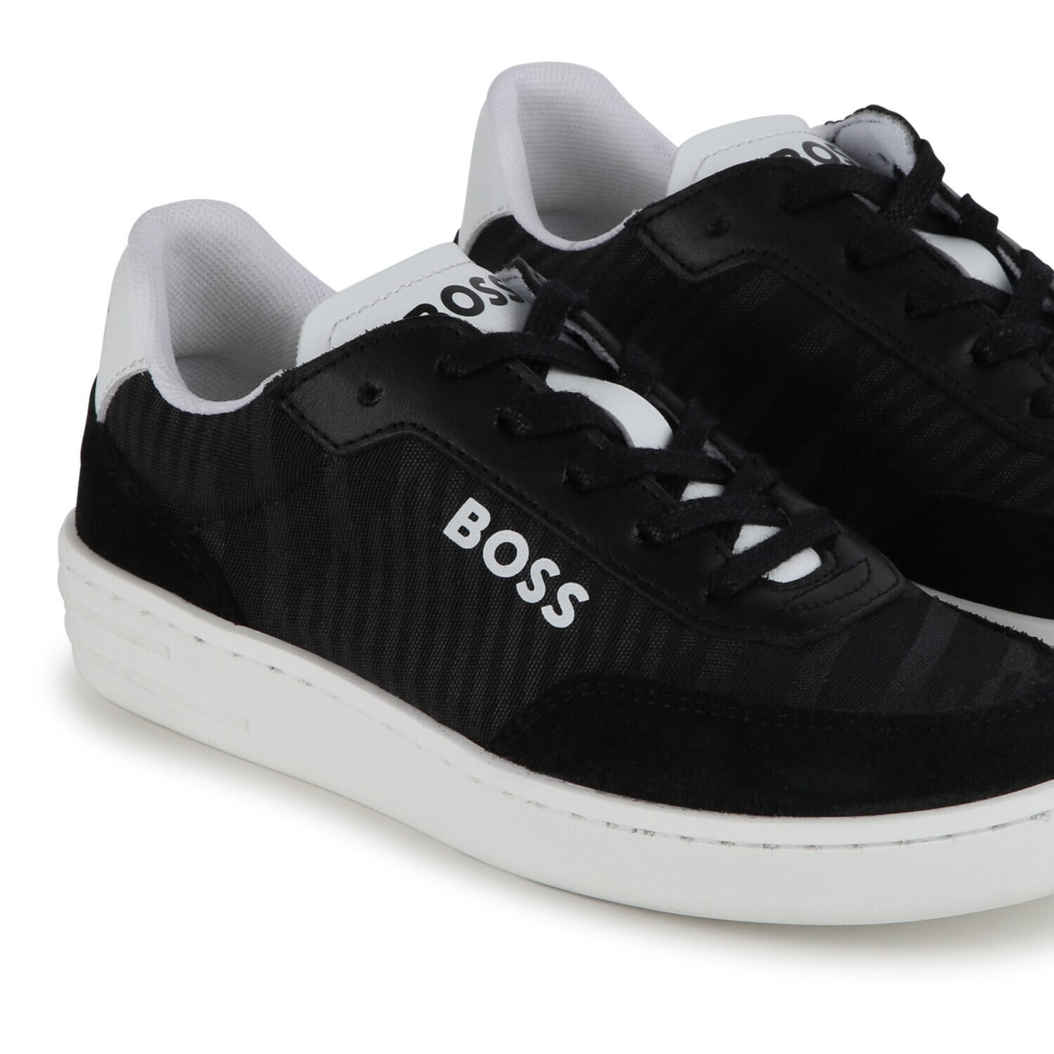 Hugo Boss J50858/09B Boy's Trainer Shoes – Black