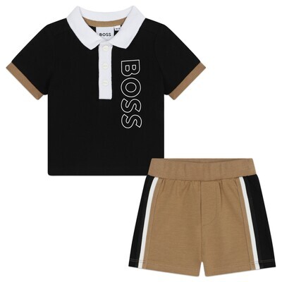 Boss J50785 Baby Boy's Polo & Shorts Set
