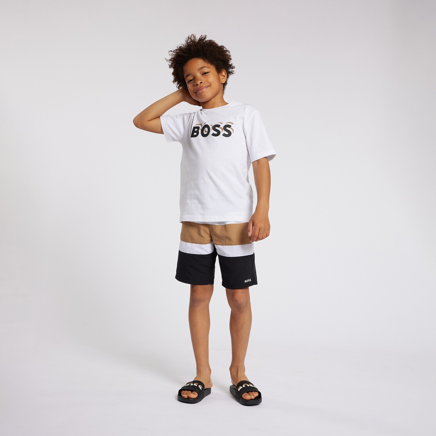 Boss J50723 Boy's Short Sleeve BOSS Logo T-Shirt