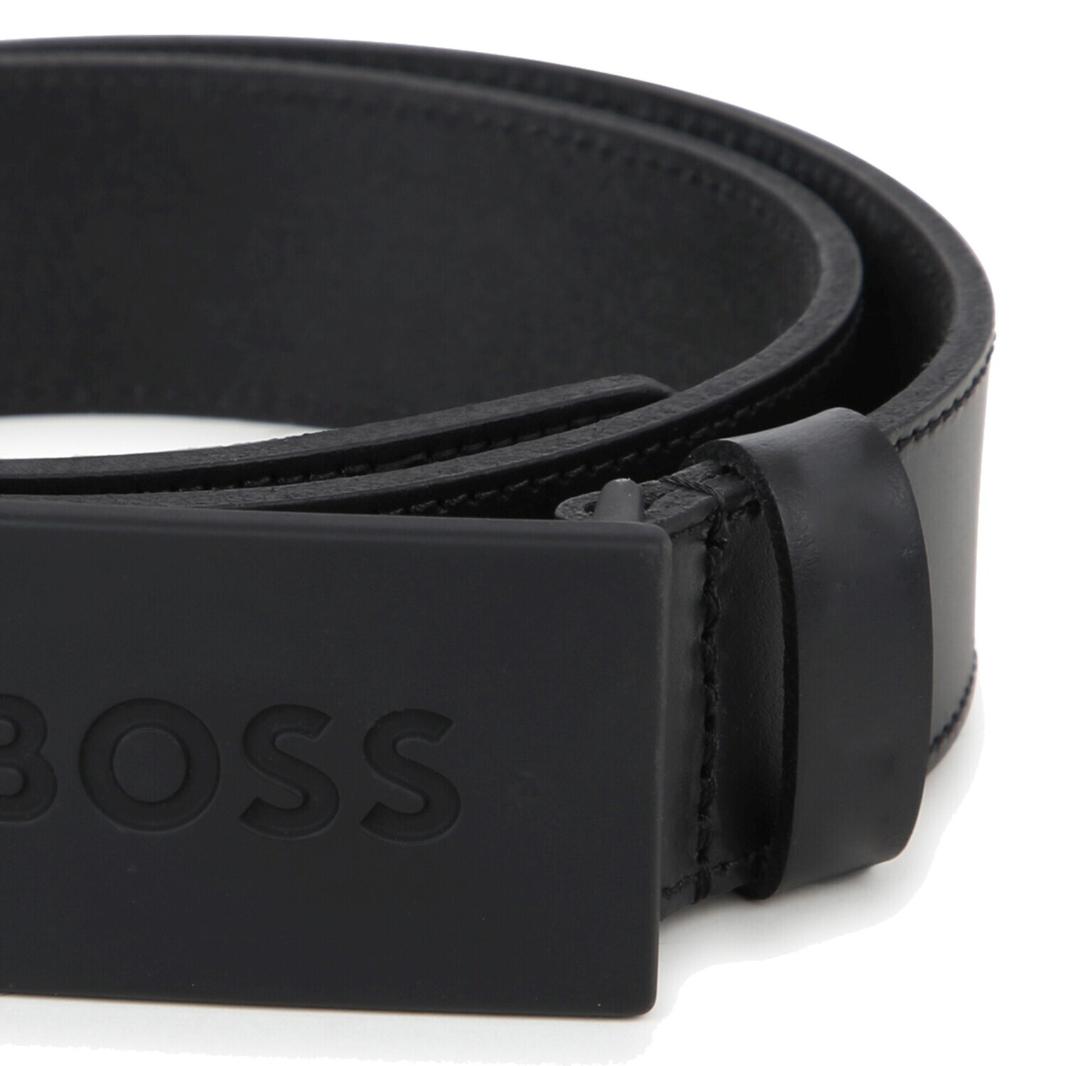 Hugo Boss J50956 Boy's "BOSS" Buckle Leather Belt/