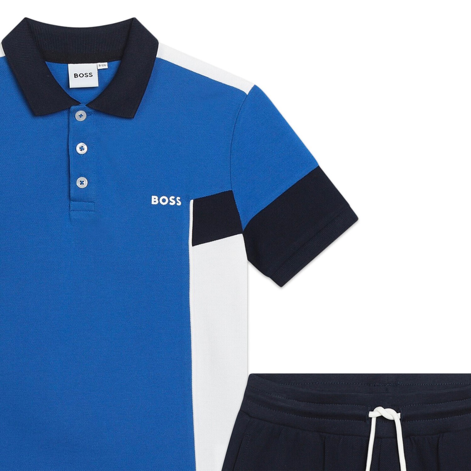 Hugo Boss J50753 Boy's Short Sleeve Polo Shirt & Shorts Set 2PC