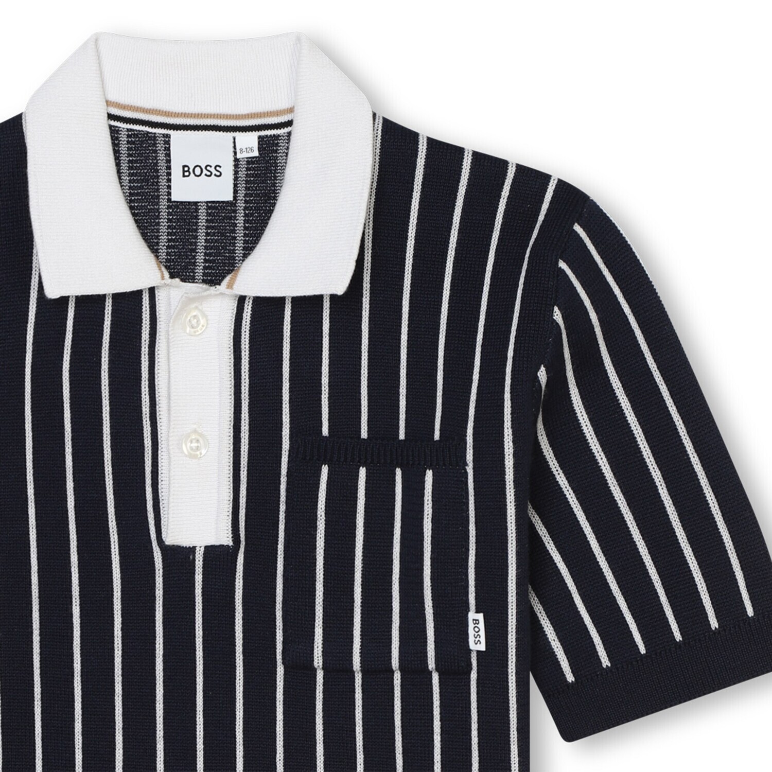 Hugo Boss J50764 Boy's SS Mini Me Knit Polo Shirt/