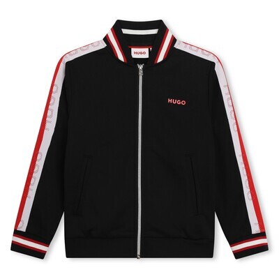Hugo G00033 Boy's Long Sleeve Fancy Zip-Up Sweatshirt