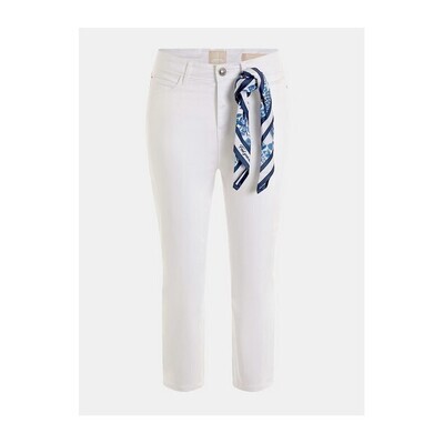 Guess W3GA91W93CE Women’s 1981 Capri Jeans w/ Scarf/