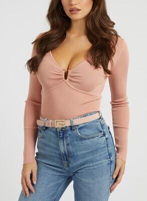 Guess W3RR33Z30K0 Women’s LS Nicole Sweater /POWDER ROSE