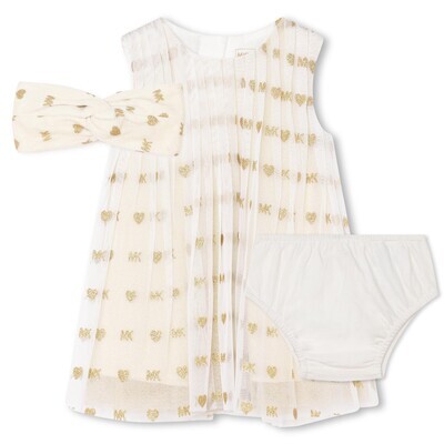 Michael Kors R30070 Baby Girl's Pleated Dress/