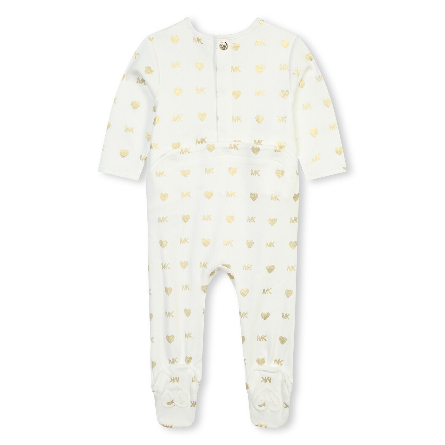 Michael Kors R30066 Baby Girl's Footie, Hat, & Cloth Set