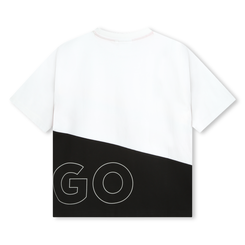 Hugo G00014 Boy's Short Sleeve Off Line Racing T-Shirt