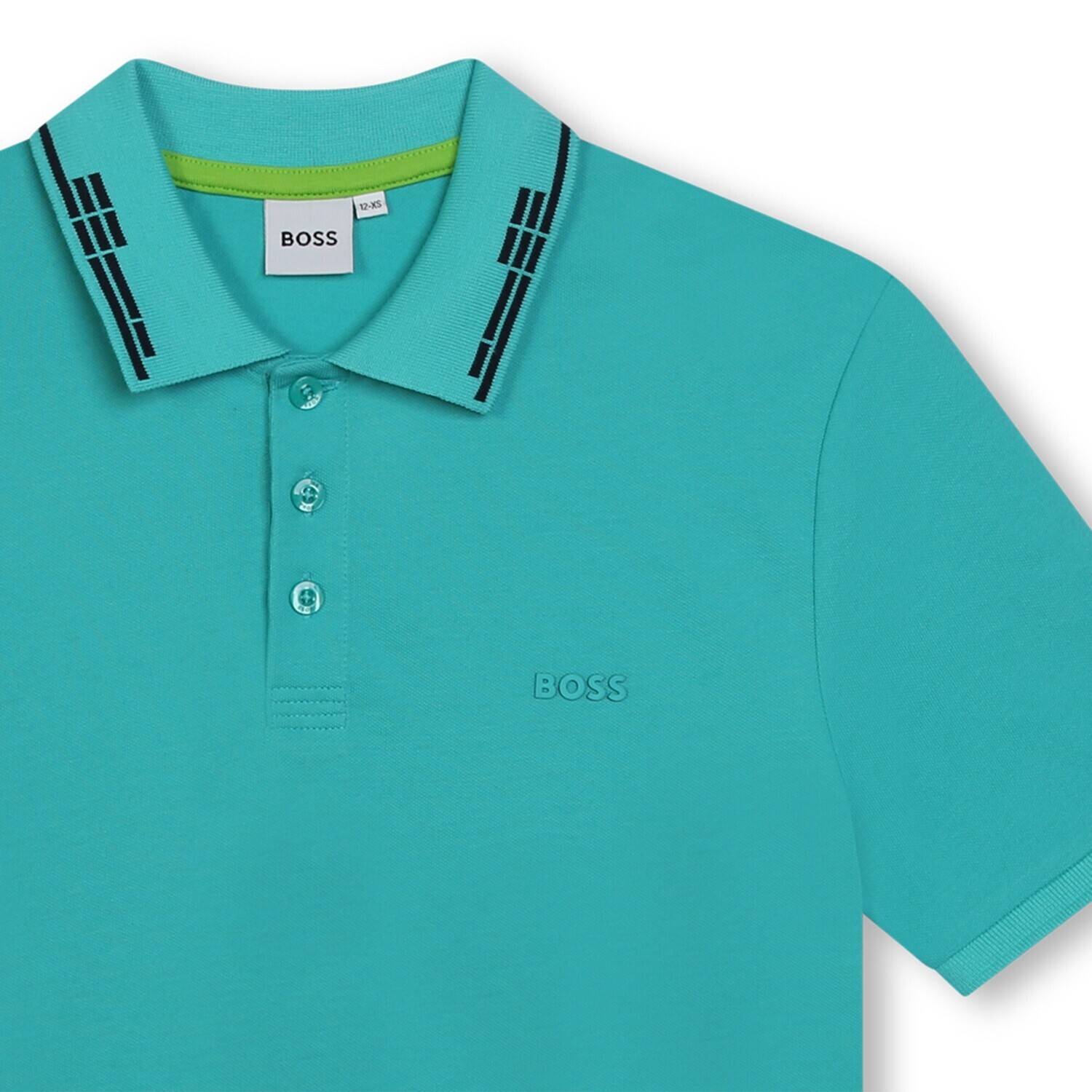 Hugo Boss J50761/043 Boy's Short Sleeve Basic Polo Shirt – Flint Blue