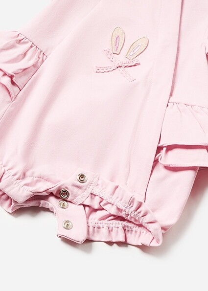 Mayoral 1706 baby girls ruffled and bows jumpsuits
