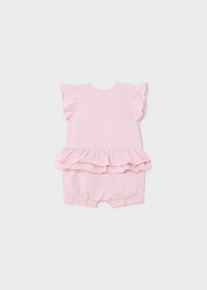 Mayoral 1706 baby girls ruffled and bows jumpsuits