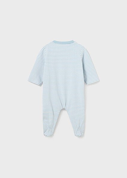 Mayoral 1726 Baby Boy's Long Sleeve Footed Car Onesie