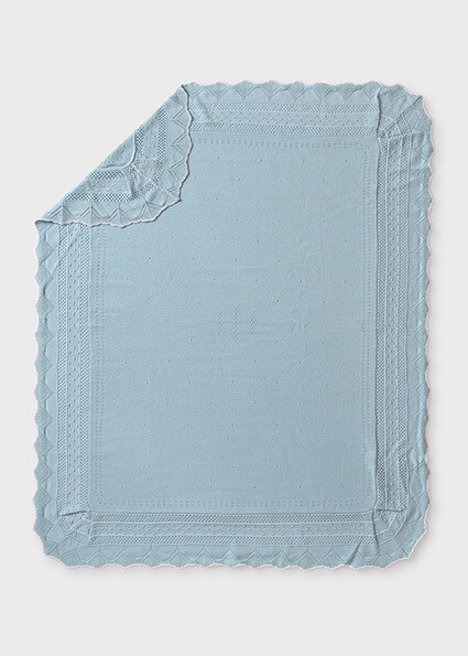 Mayoral 9393 Baby Girl's OS Knit Ruffled Shawl