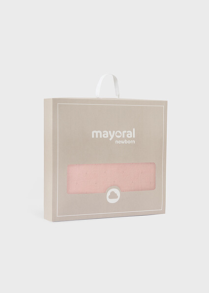 Mayoral 9393 Baby Girl's OS Knit Ruffled Shawl