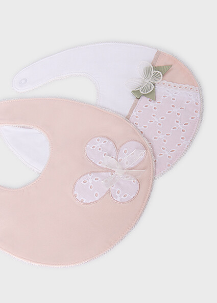 Mayoral 9416 Baby Girl's Reversible Butterfly Bib/