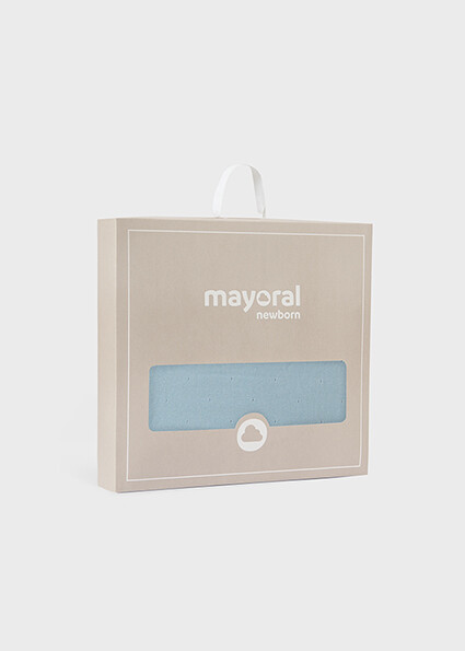 Mayoral 9393 Baby Girl's OS Knit Ruffled Shawl