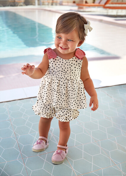 Mayoral 1228 Baby Girl's SL Bambula Top & Shorts Set 2PC