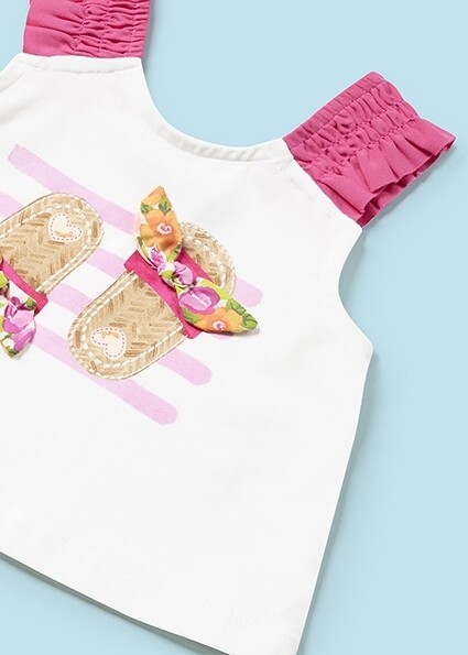 Mayoral 1230 Baby Girl's SL Slipper Top & Shorts Set 2PC