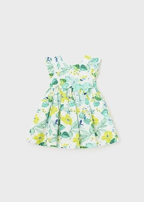 Mayoral 1910 Baby Girl's SL Linen Print Dress