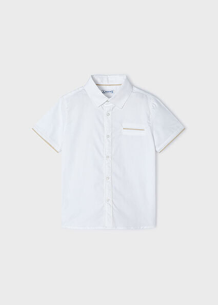 Mayoral 3112 Boy's Short Sleeve Textured Dress Shirt