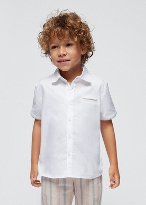 Mayoral 3112 Boy's SS Textured Dress Shirt/