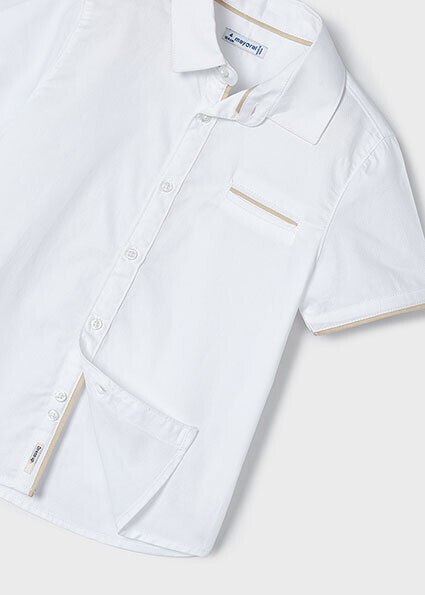 Mayoral 3112 Boy's Short Sleeve Textured Dress Shirt