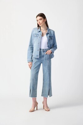 Joseph Rinkoff 241903 Women's Culotte Wide Leg Jeans – Vintage Blue