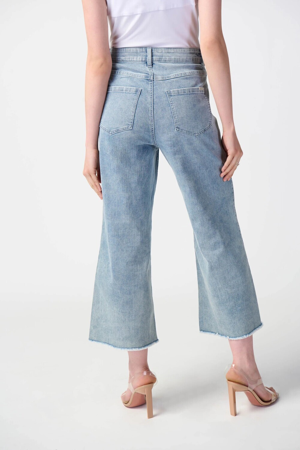 Joseph Rinkoff 241903 Women's Culotte Wide Leg Jeans – Vintage Blue