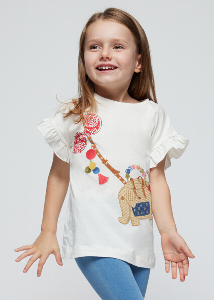 Mayoral 3706 Girl's Short Sleeve T-Shirt & Leggings Set 2PC