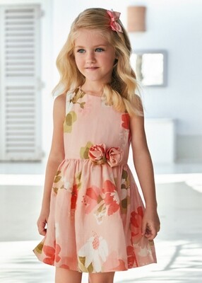 Mayoral 3911 Girl's SL Floral Printed Dress
