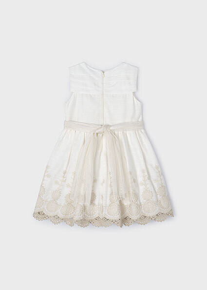 Mayoral 3917 Girl's SL Linen Dress + Belt