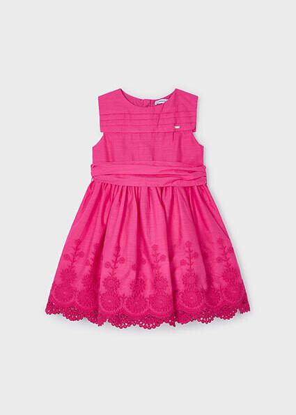 Mayoral 3917 Girl's SL Linen Dress + Belt