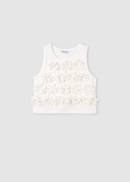 Mayoral 6021 Girl's SL Flower Top