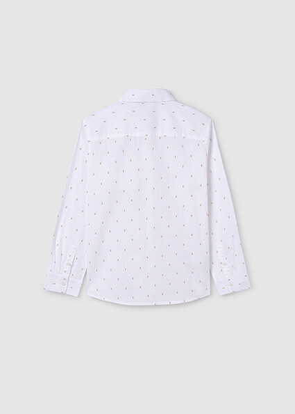 Nukutavake 6123 Boy's Long Sleeve Arrow Pattern Dress Shirt